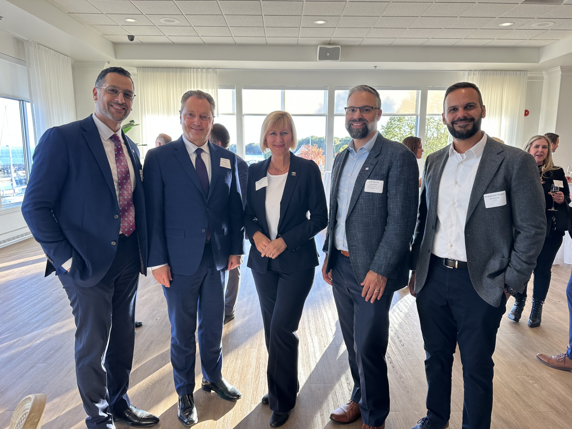 At a community and business leaders reception in Oakville