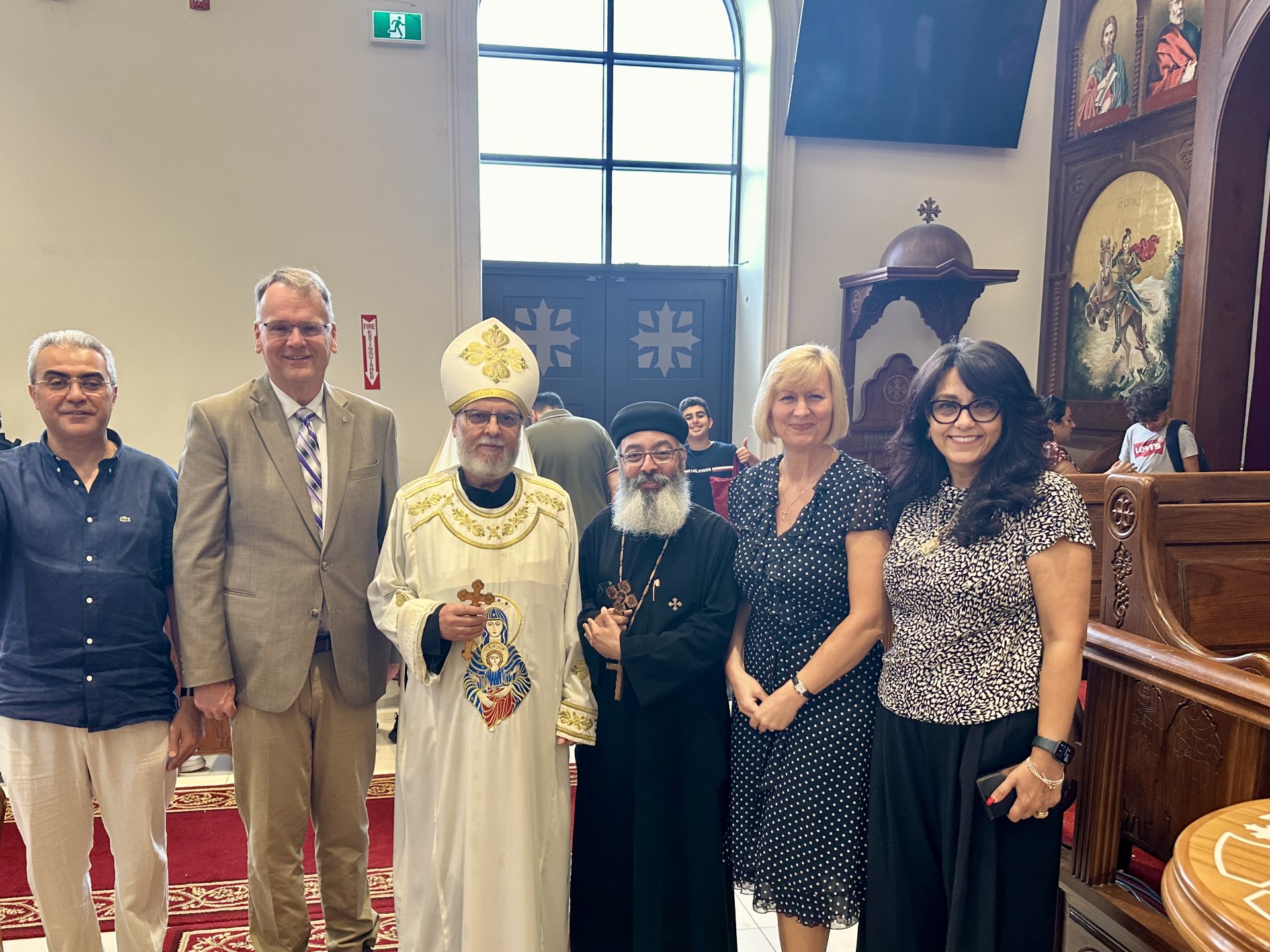 Visiting with a local faith community