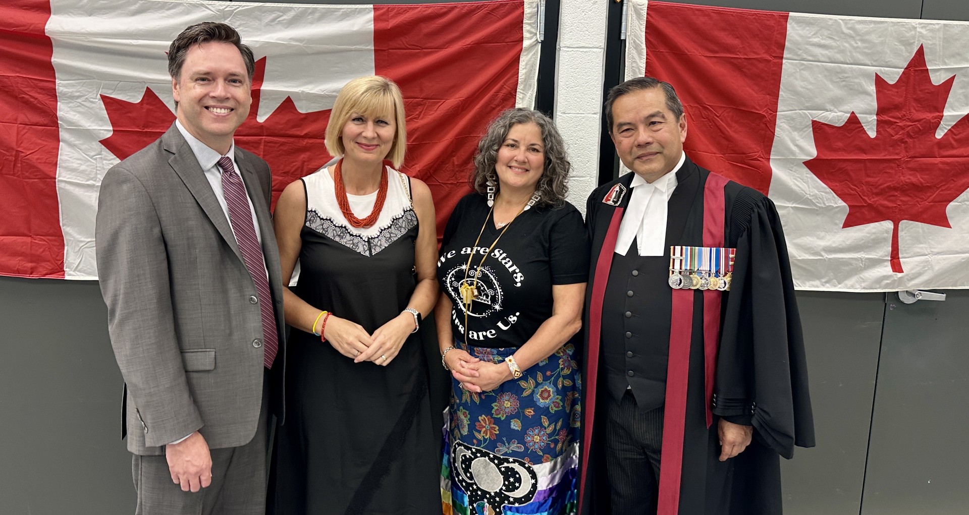 Welcoming new Canadians at a citizenship ceremony