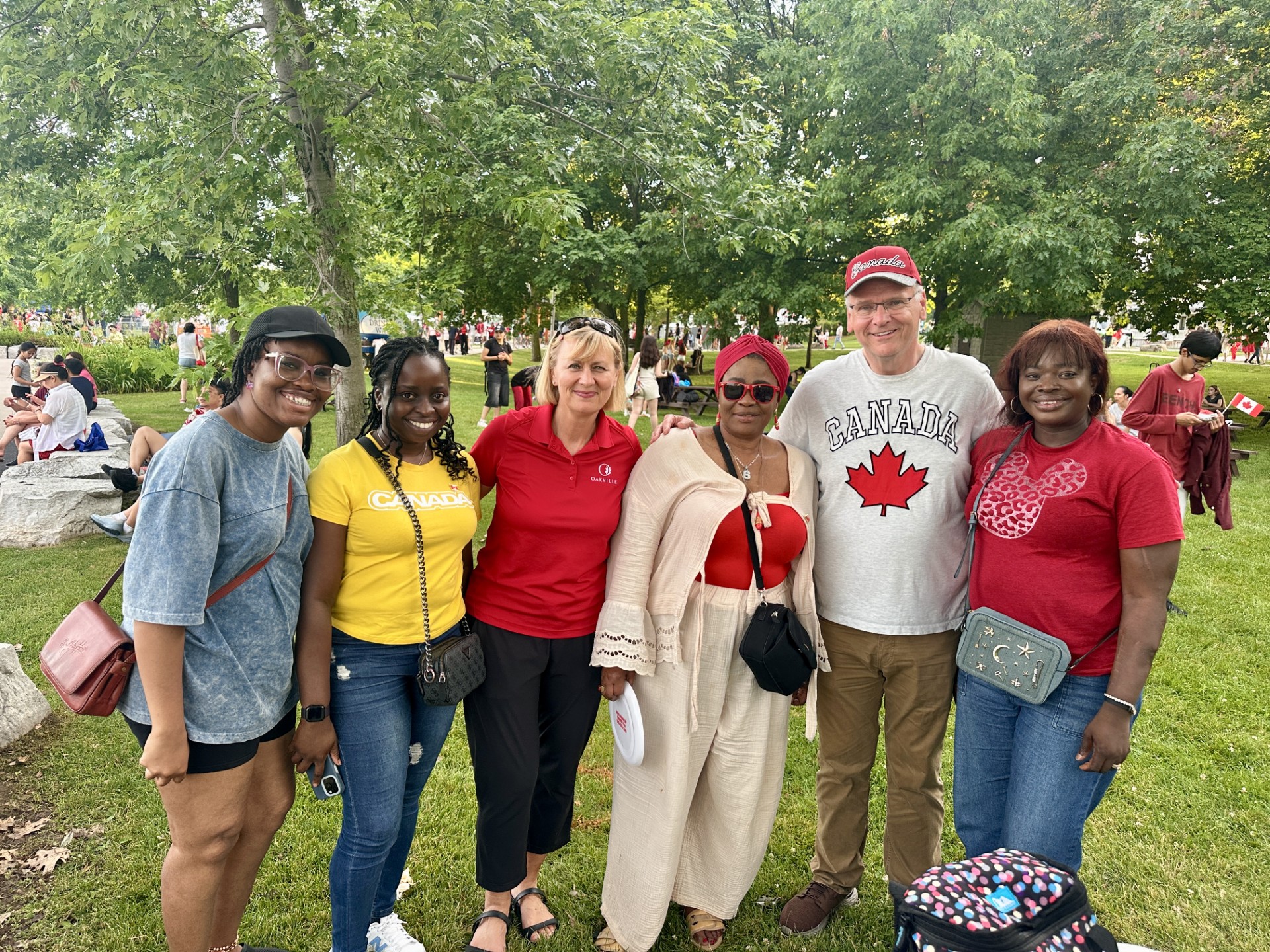 Canada Day celebrations in the park
