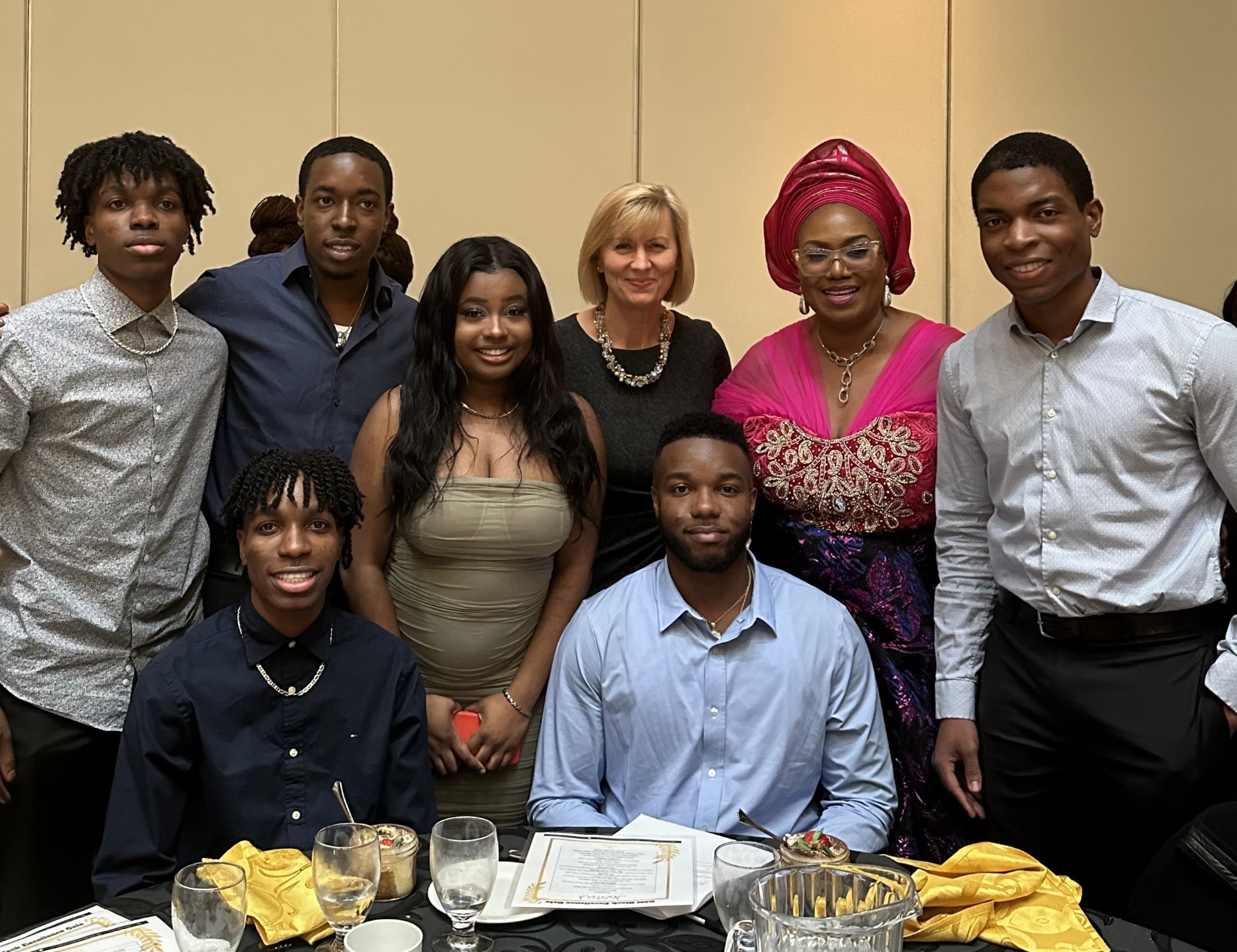 Celebrating students at a community scholarship gala
